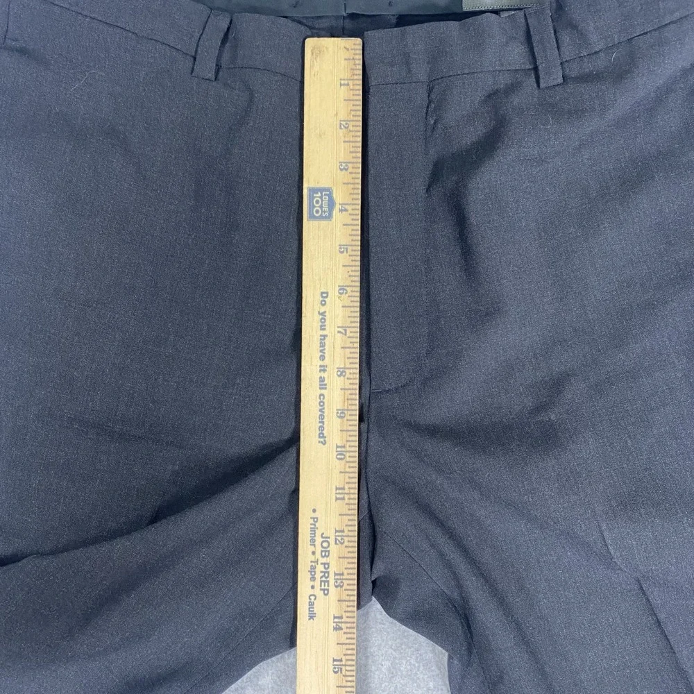 Banana Republic Gavin Dress Pants Mens 34/34 Gray Wool Straight Leg Trousers